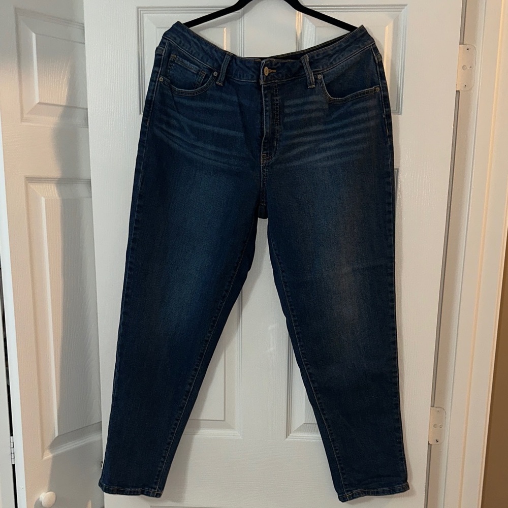Time and Tru Dark Blue Straight Leg Jeans